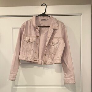 Zara Light Pink Jean Jacket